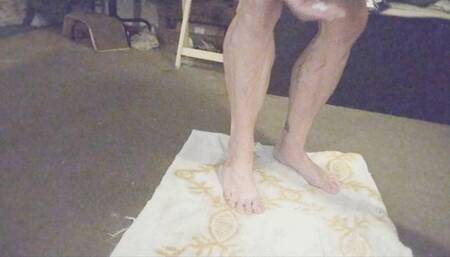 Stretching and flexing calves