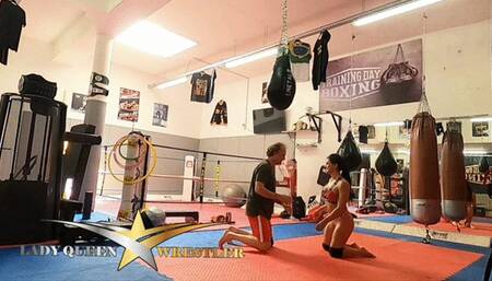 Choking him with my ass