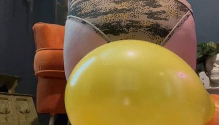 Compilation of popping balloons with my ass