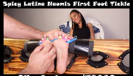 Spicy Latina Naomis First Foot Tickle