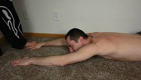 Dylan tramples my head, arms, and hands (1080)