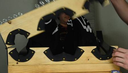 Foot worship in stocks with Dylan (1080)