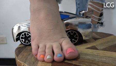 Alison Enjoys Destroying Silver Car