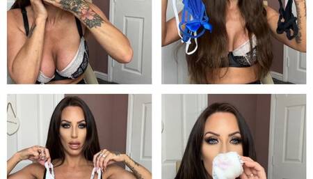 Charlie Monaco Panty and bra Gag Challenge