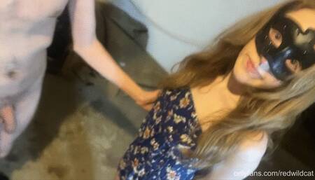 Real amateur stepbrother fucked his teen virgin stepsister for the first time in his parents garage