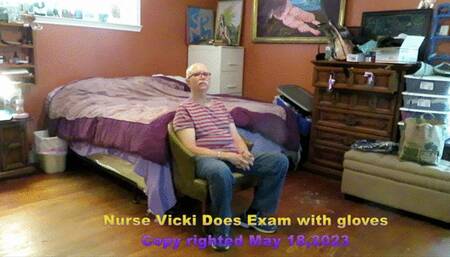 Nurse Vital Signs and Oral Exam with Gloves - Requested Video