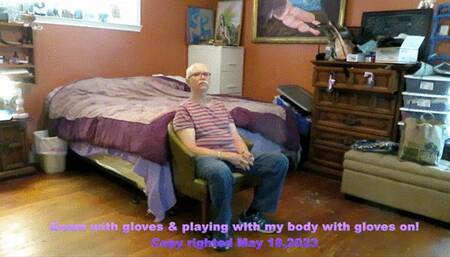 Nurse Vicki exams a new home patient and later performs a glove strip tease