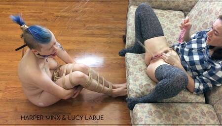 Squirting On My Tied Up Friend