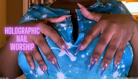 Holographic Nail Worship asmr experience HD MP4 1080p by Royal Ro