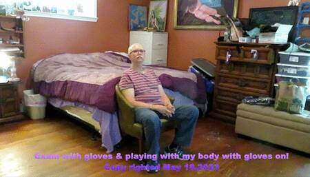 Nurse Vicki exams a new home patient and later performs a glove strip tease wvm