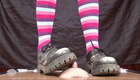 Cosplay girl tramples my face using dirty Doc Martens shoes (part 1 of 5), flo070x 1080p