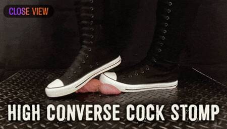 High School Girl in High Converse Stomping on your Cock - with TamyStarly - (Close Version) Heeljob, Femdom, Shoejob, Ball Stomping, Foot Fetish Domination, Footjob, Cock Board, Crush, Trampling