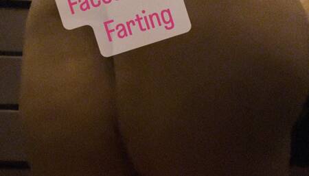 Sexy, hot brunette woman with big juicy ass sitting on your face, farting and talking about smell!