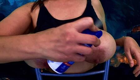 Udders whipped 100 lashes on H cup tits