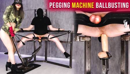 Strapon Pegging Fucking Machine - Ballbusting and Fisting CBT