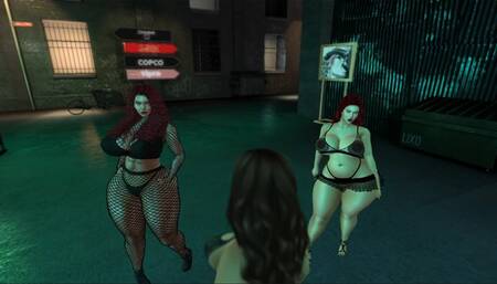 Topless Female Wrestling: Two big milfs tricks Nicole into wrestling them HD