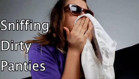 Sniffing and Licking Dirty Panties (iPhone)