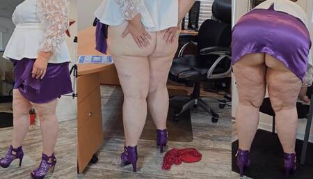 Boss caught secretary masturbating at her desk and fired her (first day on the job)