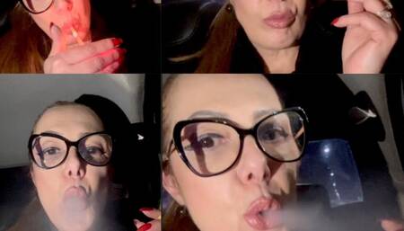 Marlboro reds - Deep inhales on the UBER