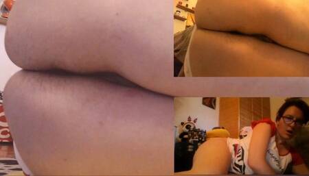 Beautiful sexy pee with three cameras - Three views 1080HD