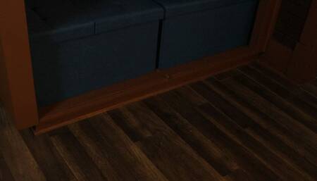 Jamie has Luna tied up