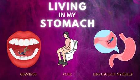 Living in My Stomach - Getting Swallowed, Digested, and Turned into Waste Inside of Giantess Countess Wednesday's Stomach - ft ASMR Sounds of Swallowing, Belly Growls, and Your Tiny Body Inside My Stomach - AUDIO MP4 720p