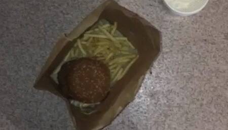 Boots cigarets and food crushed