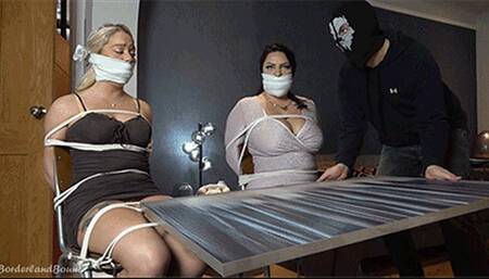 RaRa & Daisy in: Buxom, Fine Art Connoisseurs Came Home Early & Caught the Robber in the Act - Who Tied Them Up & Finished! (HD)