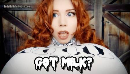 Got Milk? Milkmaid in Training Grows Mega Milkers - Ludella’s Sloshy Surprise Breast Expansion - MP4 720p