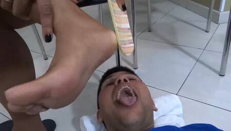 EAT OUR FEET SKIN WHEN WE SCRAP OUR FEET PART 1