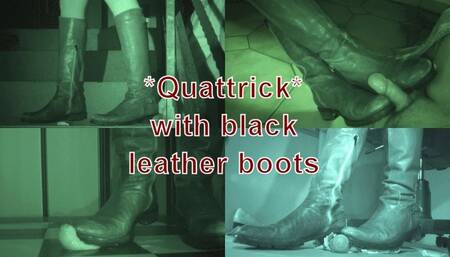 Quattrick with her black leather boots