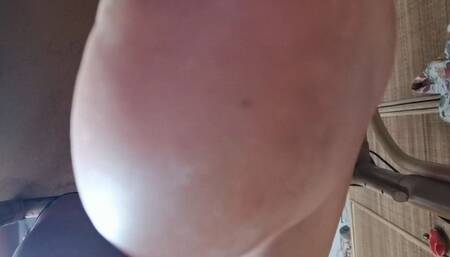 Dirty feet of your giantess under the desk 4K