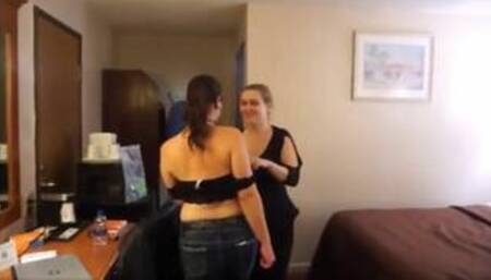 Two Sexy Young Milf Shower Together