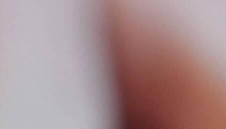 Little Caprice is playing with her puss in this solo performance