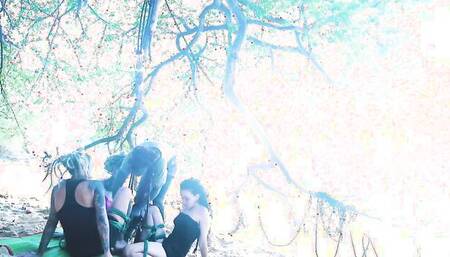 Perverted chaps are having fun in their out in the open action