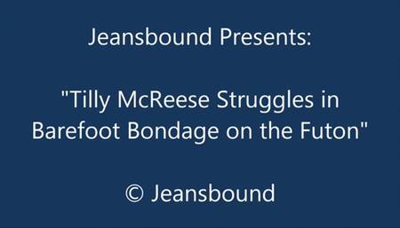 Tilly McReese Bound in Ripped Jeans on the Futon - SD