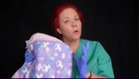 Nurse puts you in a Diaper then gives you a JOI WMV 1080