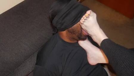 Pretty yellow toes deep in my ex mouth