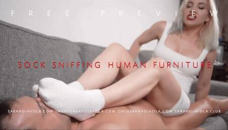 Foot Smelling Human Furniture