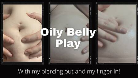 Cum For And On My Oily Belly