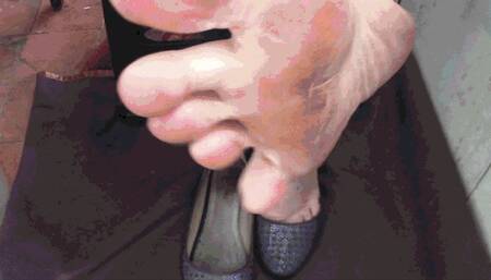 My dirty feet and sweat