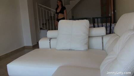 She undresses and masturbates in front of the camera!