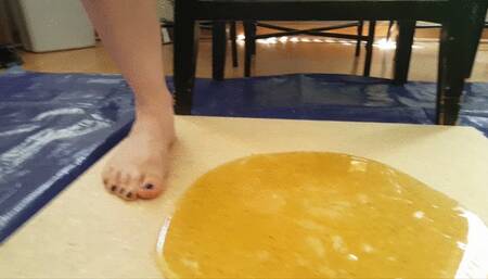 Larlene Rose Stuck Barefoot in Ultra Sticky Glue Trap
