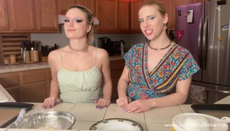 Cooking, Kissing, and Sucking Pussy in the Kitchen