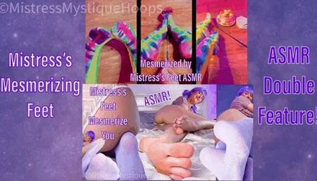 Mistress’s Mesmerizing Feet ASMR Double Feature - Female Domination Foot Fetish with Mistress Mystique - MP4