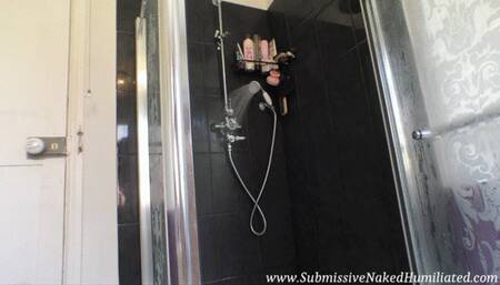 Flat-Mate Makes Samantha Alexandra Shave Her Pussy, Ruining Her Idea Of Having A Private Shower!!