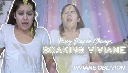 Pissy Diaper Change: Soaking Viviane (HD MP4)