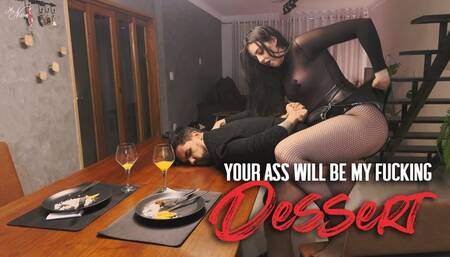 Nara serves a huge dildo as dessert for Hex`s dinner (1080 EN-sub)