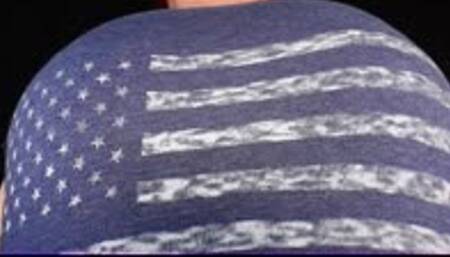 Unpatriotic Stepsis RAPID GROWTH from Magic Shirt on July 4th turns her into a HORNY GIANTESS! WMV 1080 Shirt and Shorts Destruction