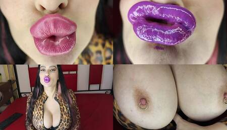 Stepmom mesmerizes you with deep powerful juicy kisses and phenomenal cleavage